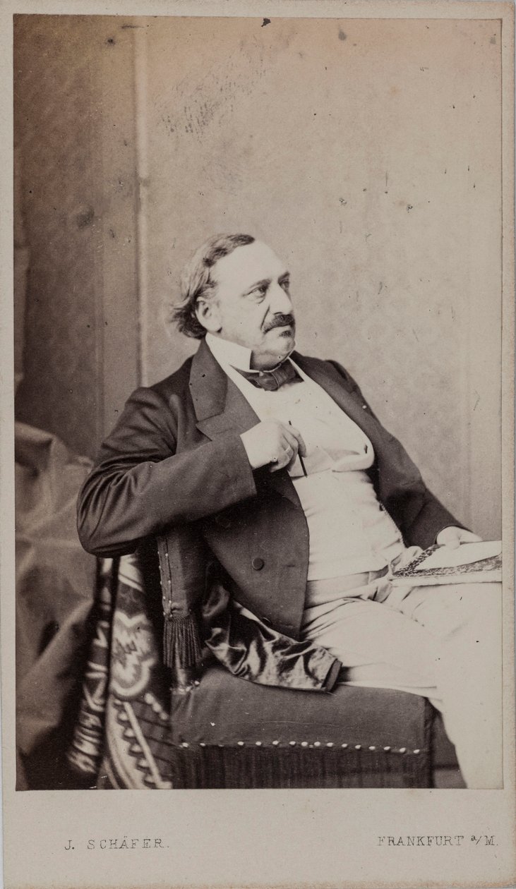 Portræt af komponisten Friedrich von Flotow 1812-1883, 1883. af Frankfurt . Photo studio J. Schäfer