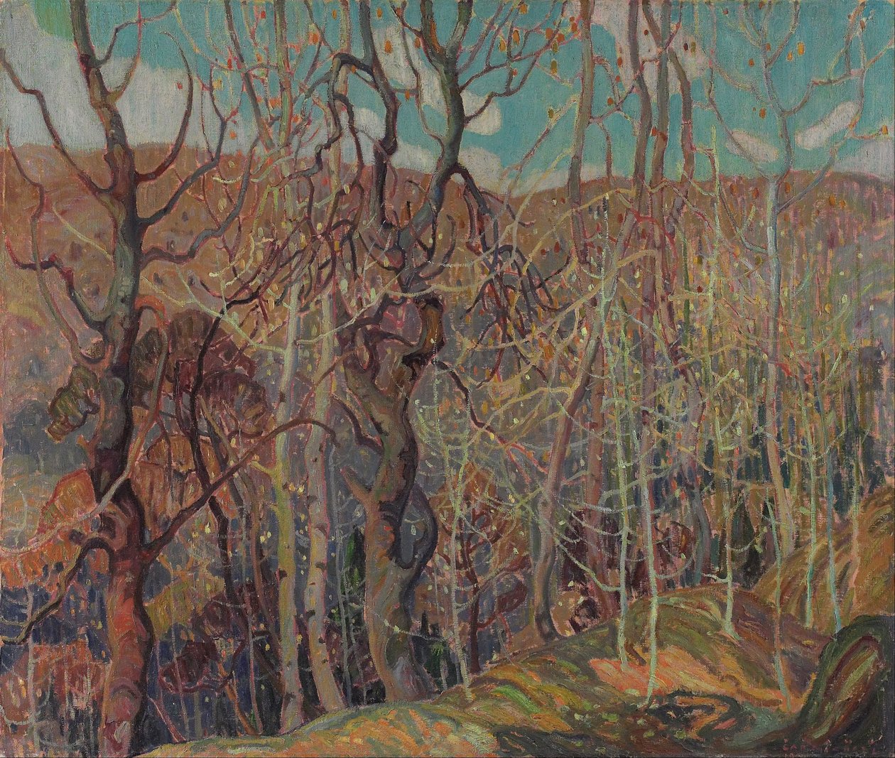 Sølvfarvet virvar af Franklin Carmichael