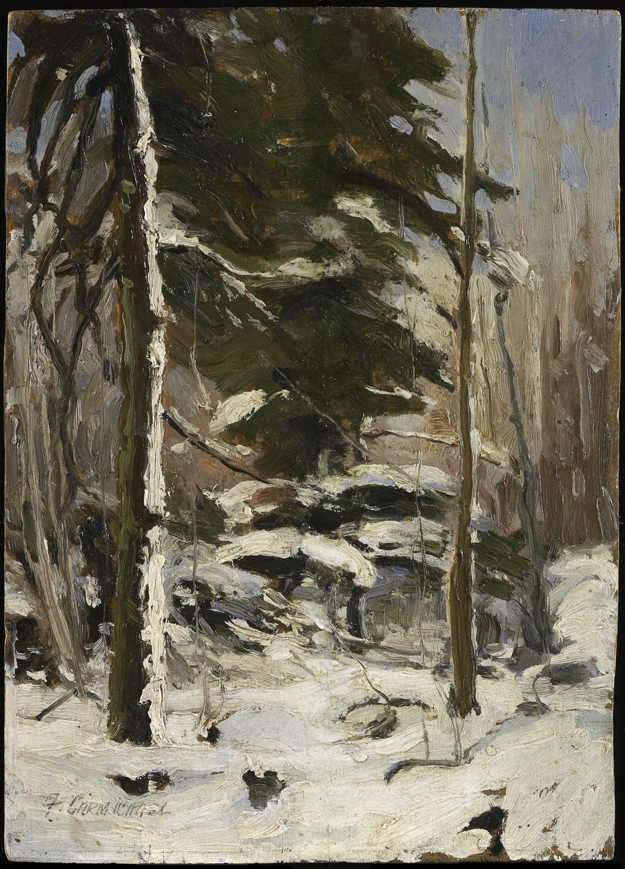 Edge of the Wood, c.1914 af Franklin Carmichael