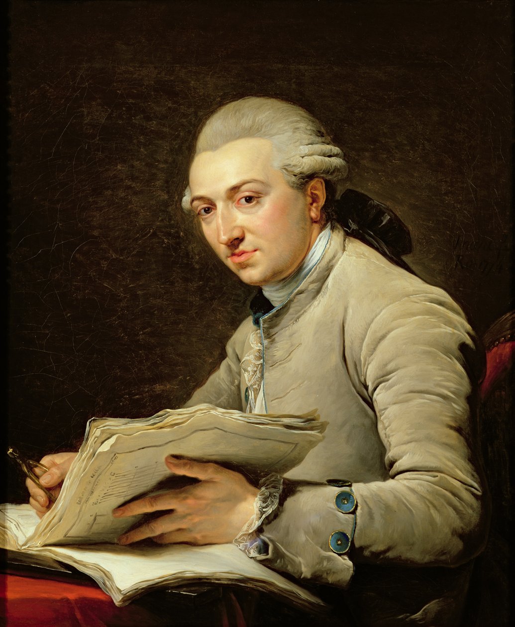 Pierre Rousseau (1750-1810) 1774 af François André Vincent