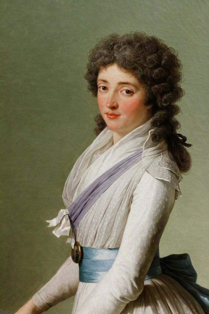 Portræt af baronessen de Chalvet-Souville, f. Marie de Broutin af François André Vincent