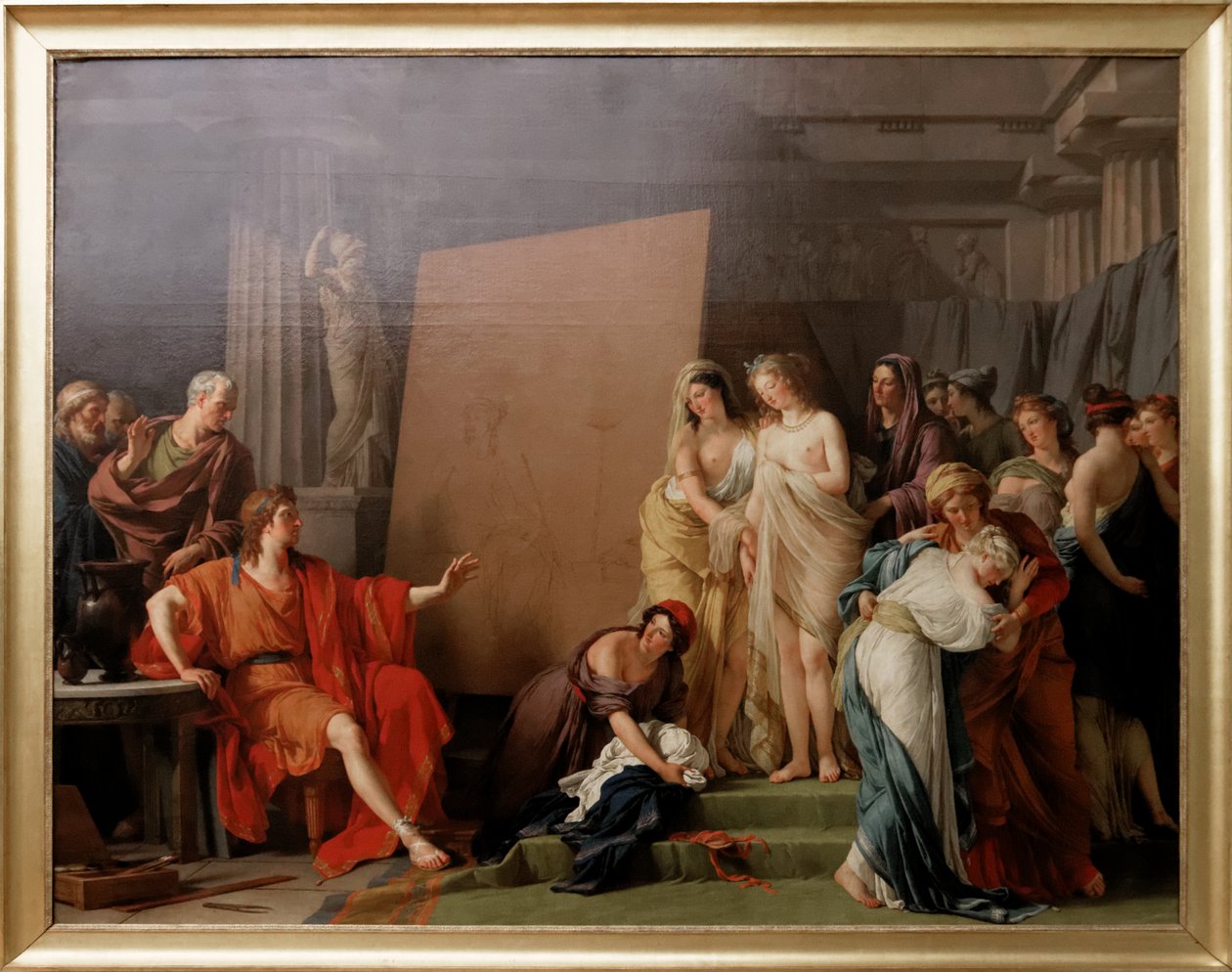Zeuxis vælge modeller fra Croton smukke kvinder af François André Vincent