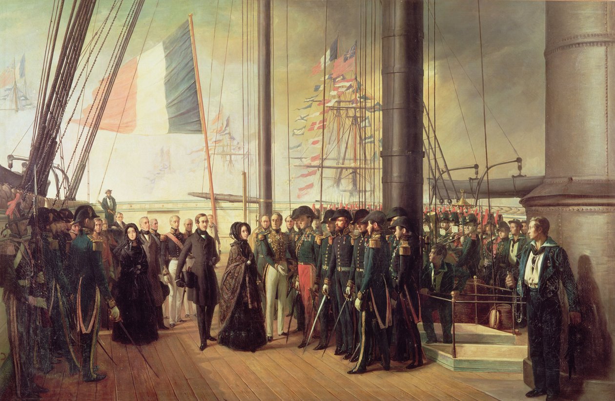 Dronning Victoria I, modtaget ombord på dampskibet 