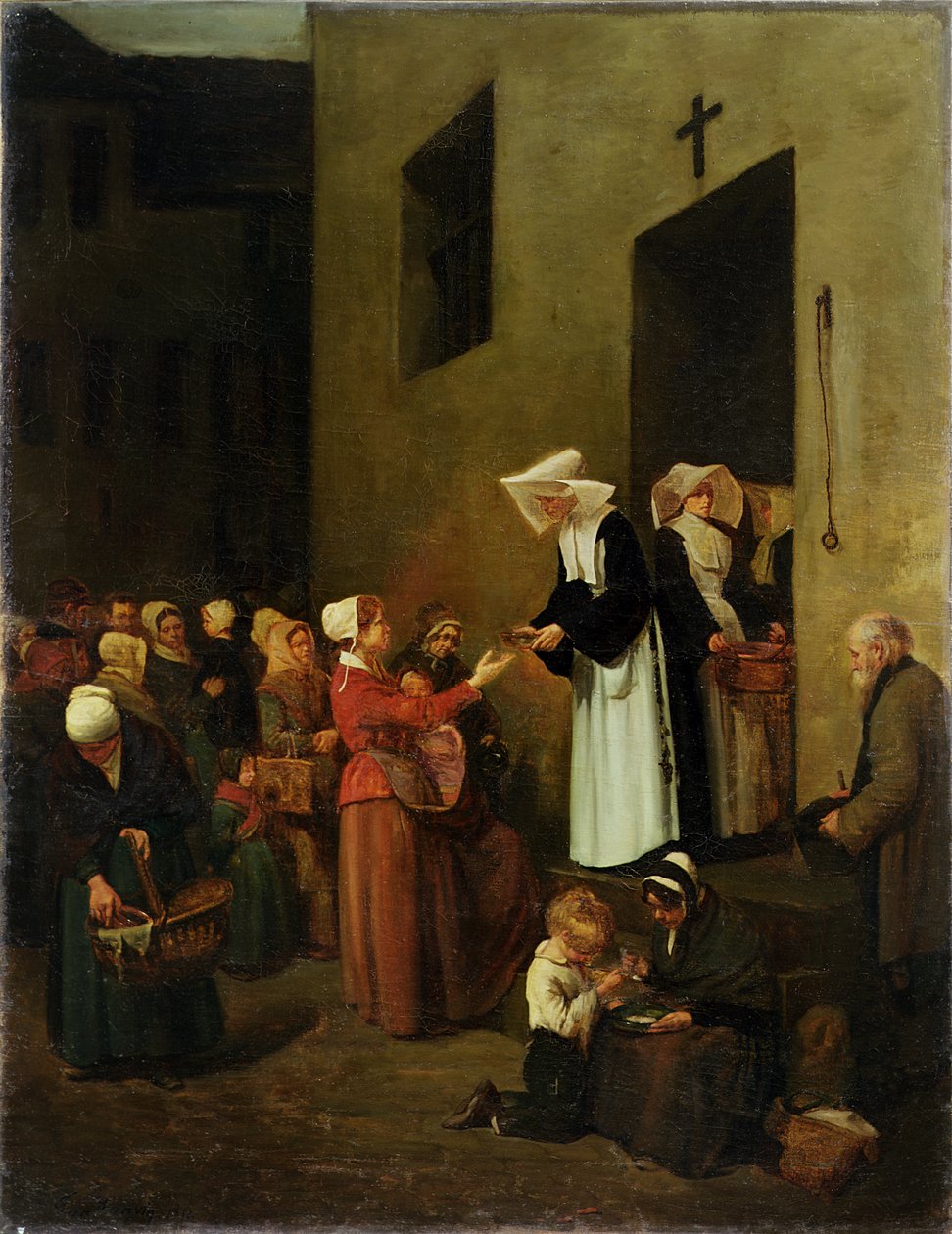 Velgørenhed, 1851 af François Bonvin