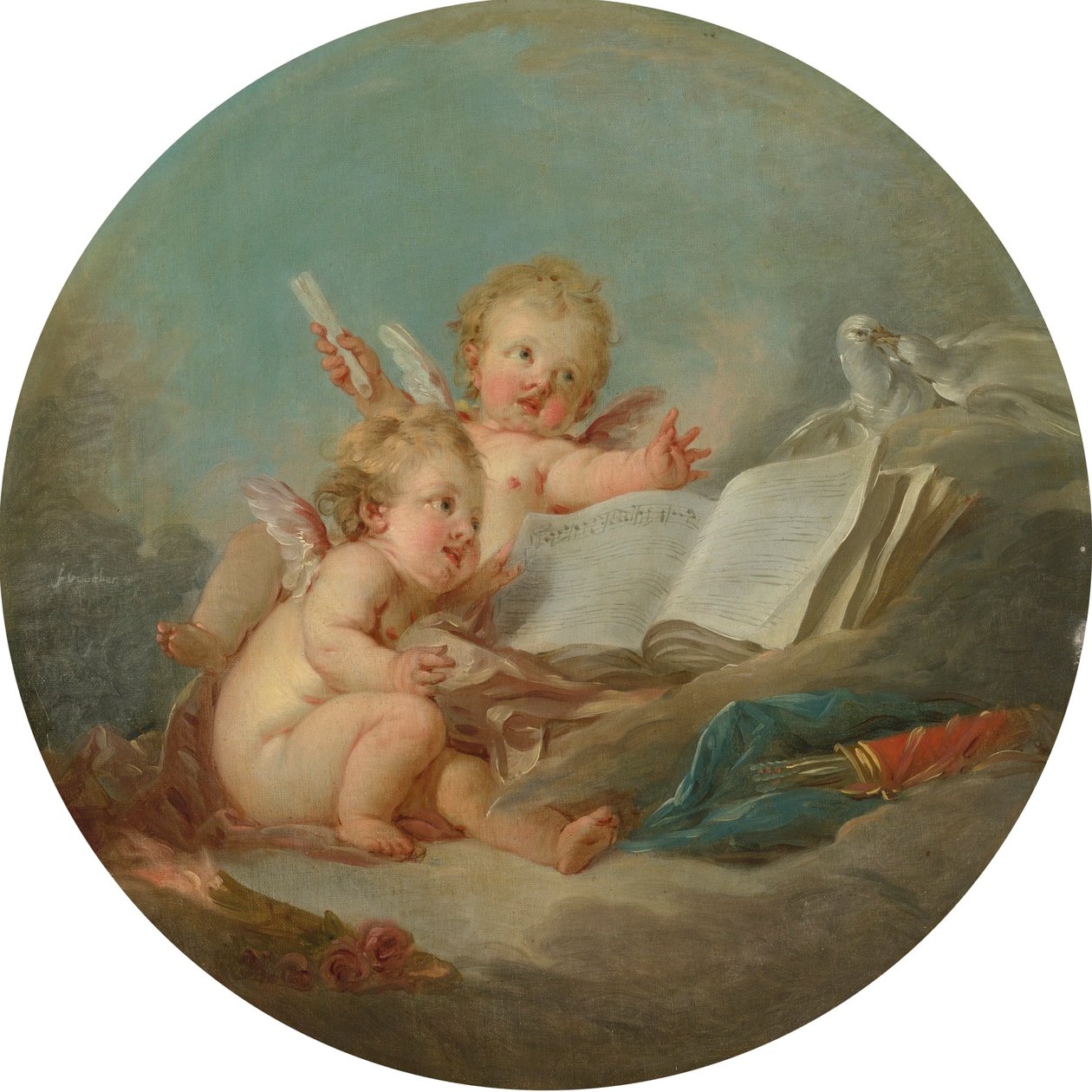En allegori om musik af François Boucher