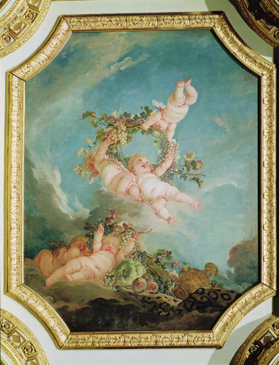 Efterår, fra en serie af de fire årstider i Salle du Conseil af François Boucher
