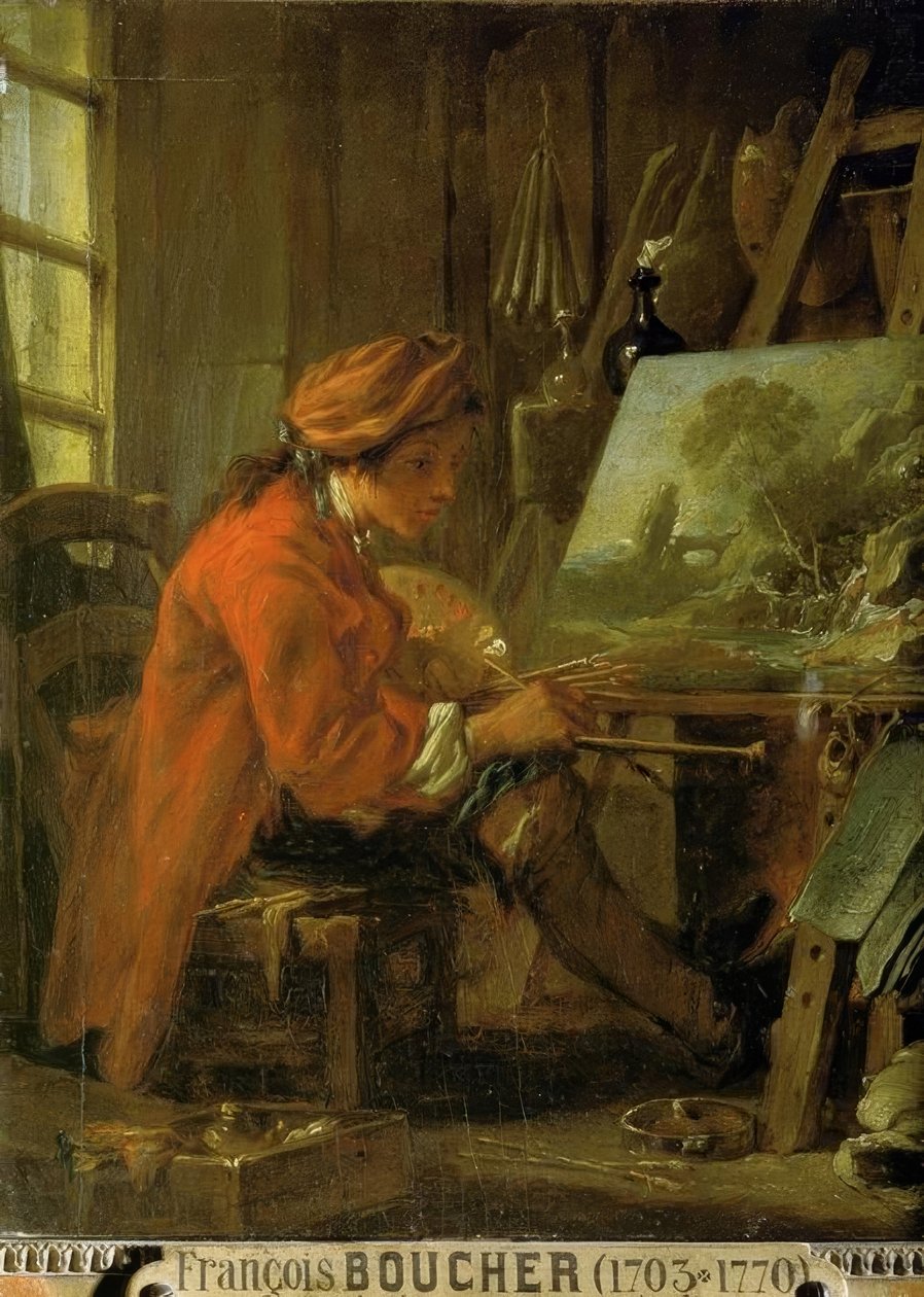 Maleren i sit værksted af François Boucher