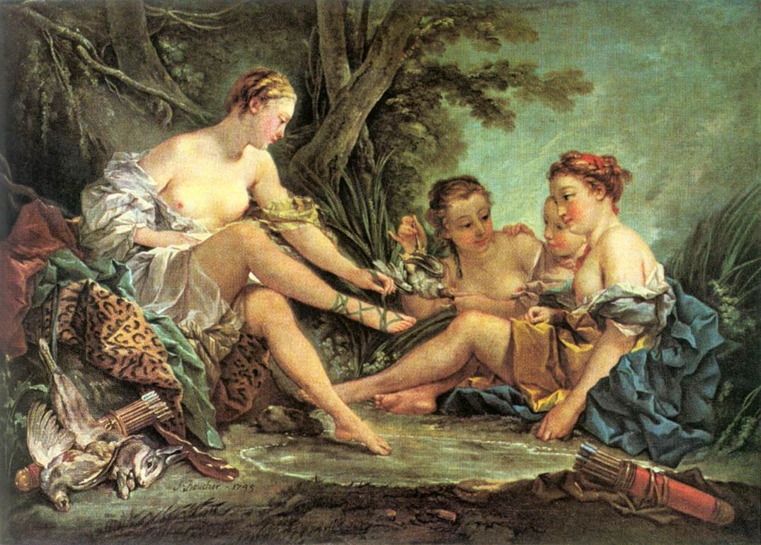 Diana efter jagten af François Boucher