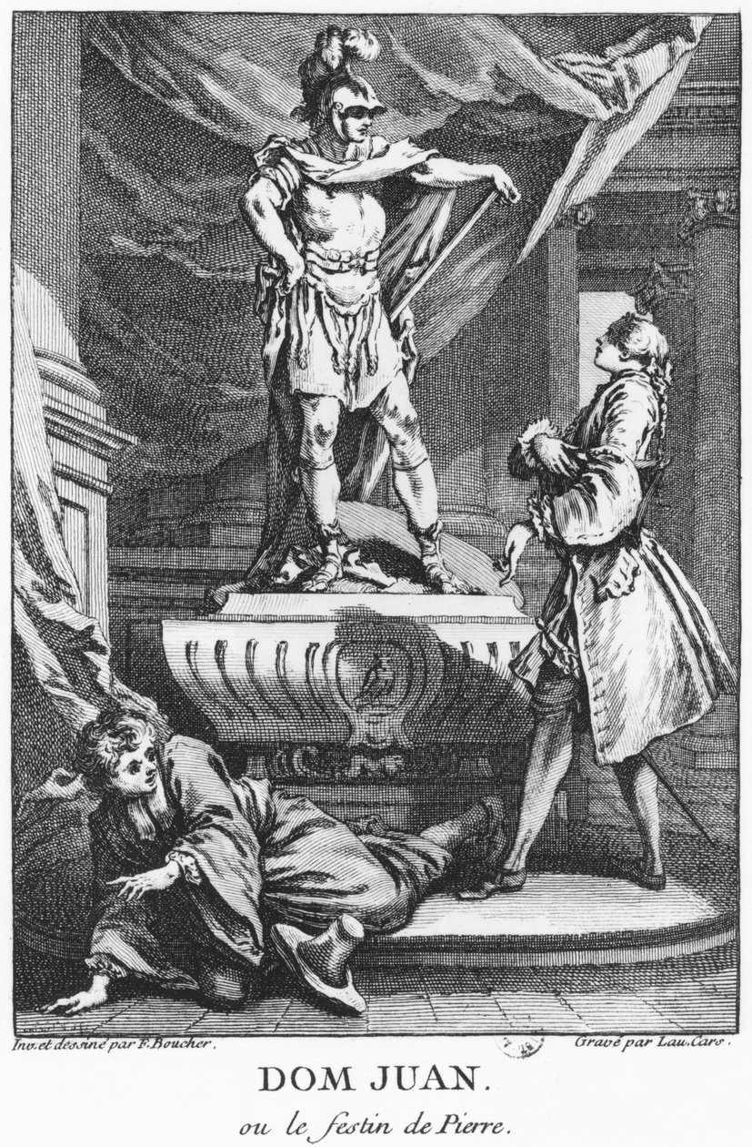 Don Juan and the Commendatore, illustration fra 