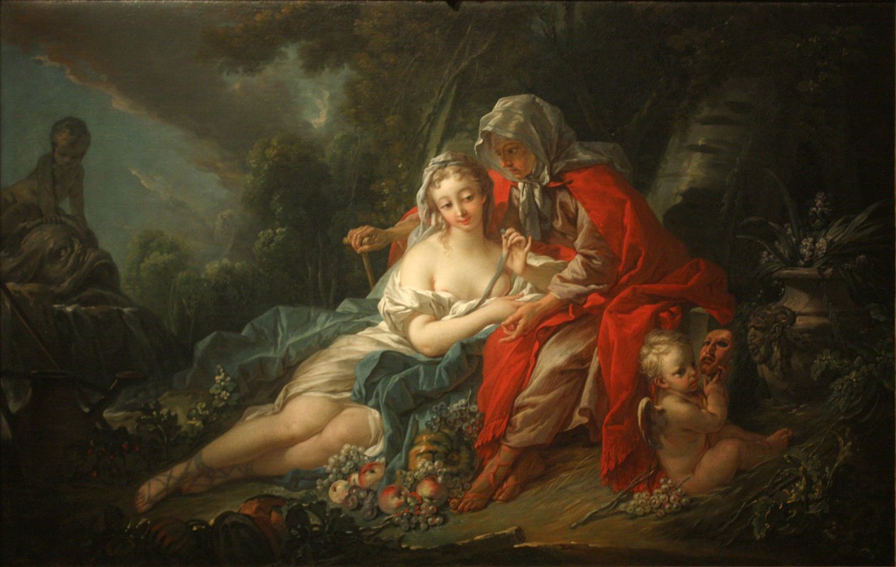 Earth- Vertumnus og Pomona af François Boucher