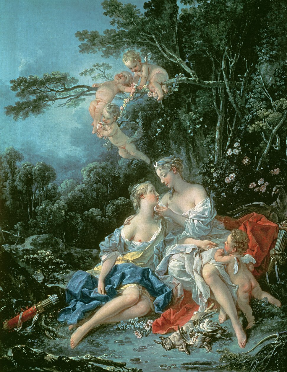 Jupiter og Callisto, 1744 af François Boucher