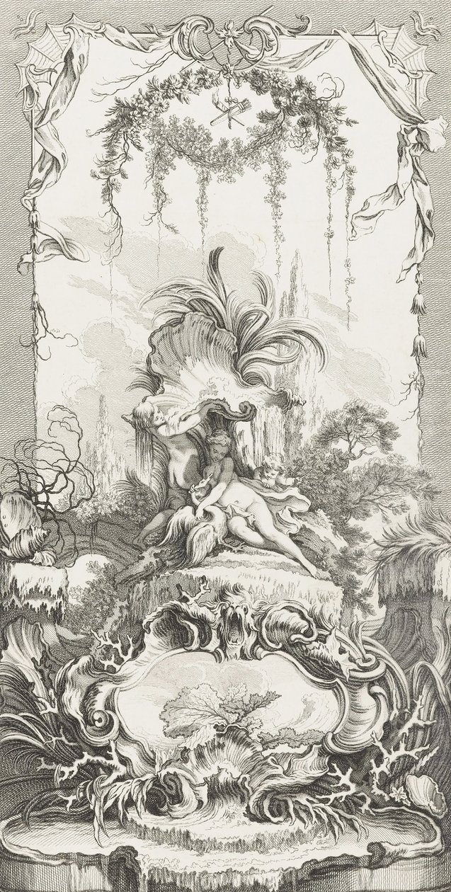 Leda i nye stykker til skærme (nye begreber til skærme) af François Boucher