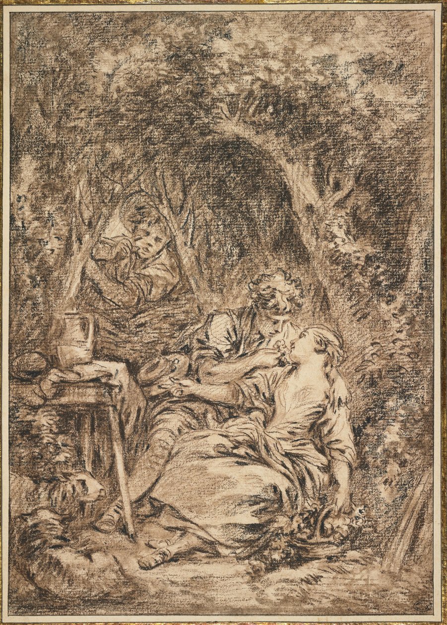 Lovers Surprised (Annette et Lubin), begyndelsen af 1760