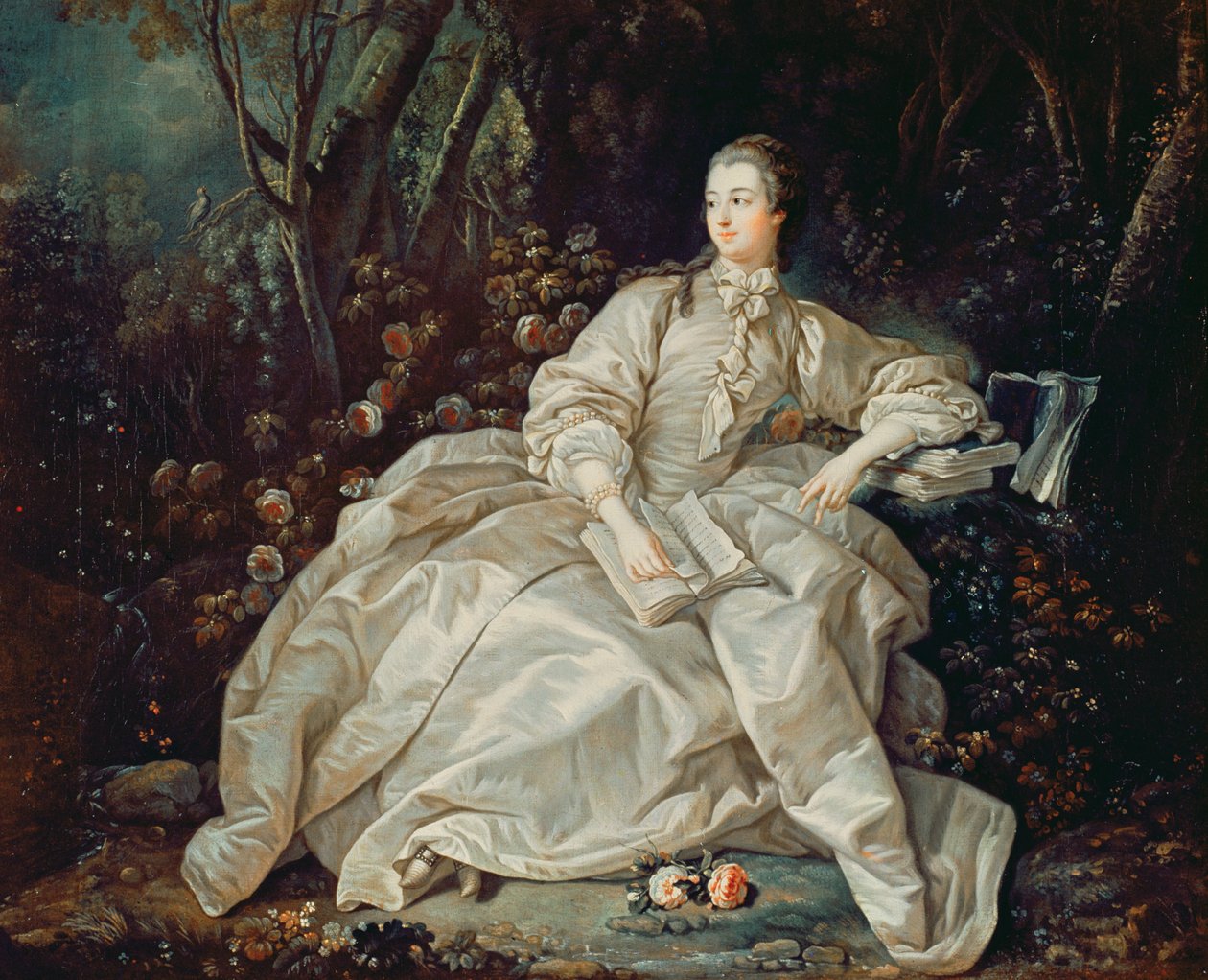 Madame de Pompadour (1721-64) af François Boucher