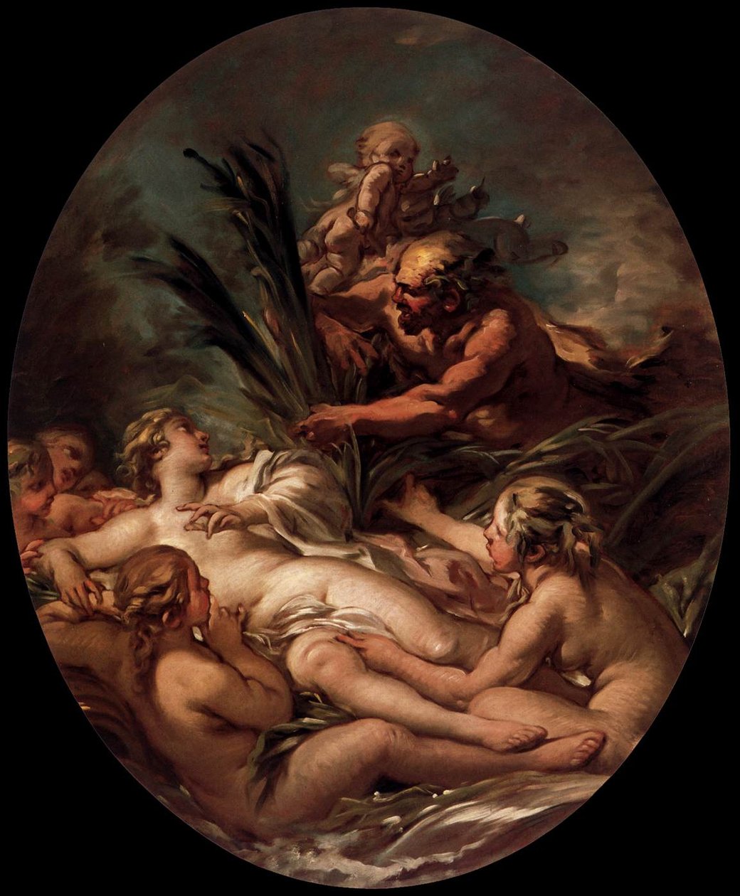 Pan og Syrinx af François Boucher