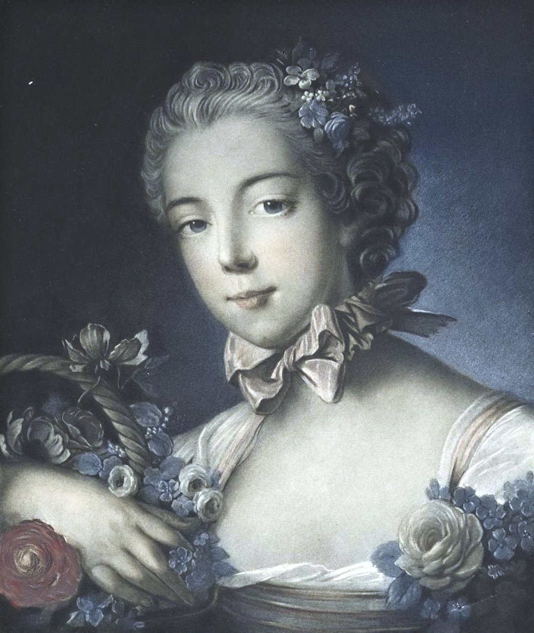 Portræt af en ung kvinde af François Boucher