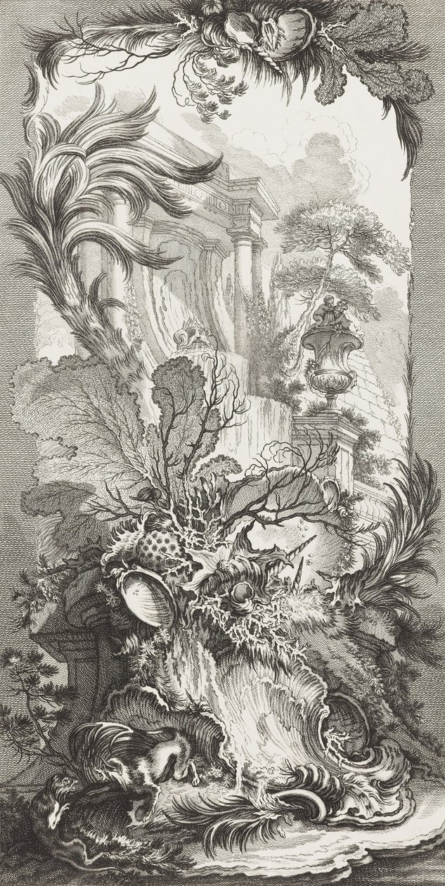 Rococo Design (Rococo Design) i nye stykker til skærme (nye begreber til skærme) af François Boucher