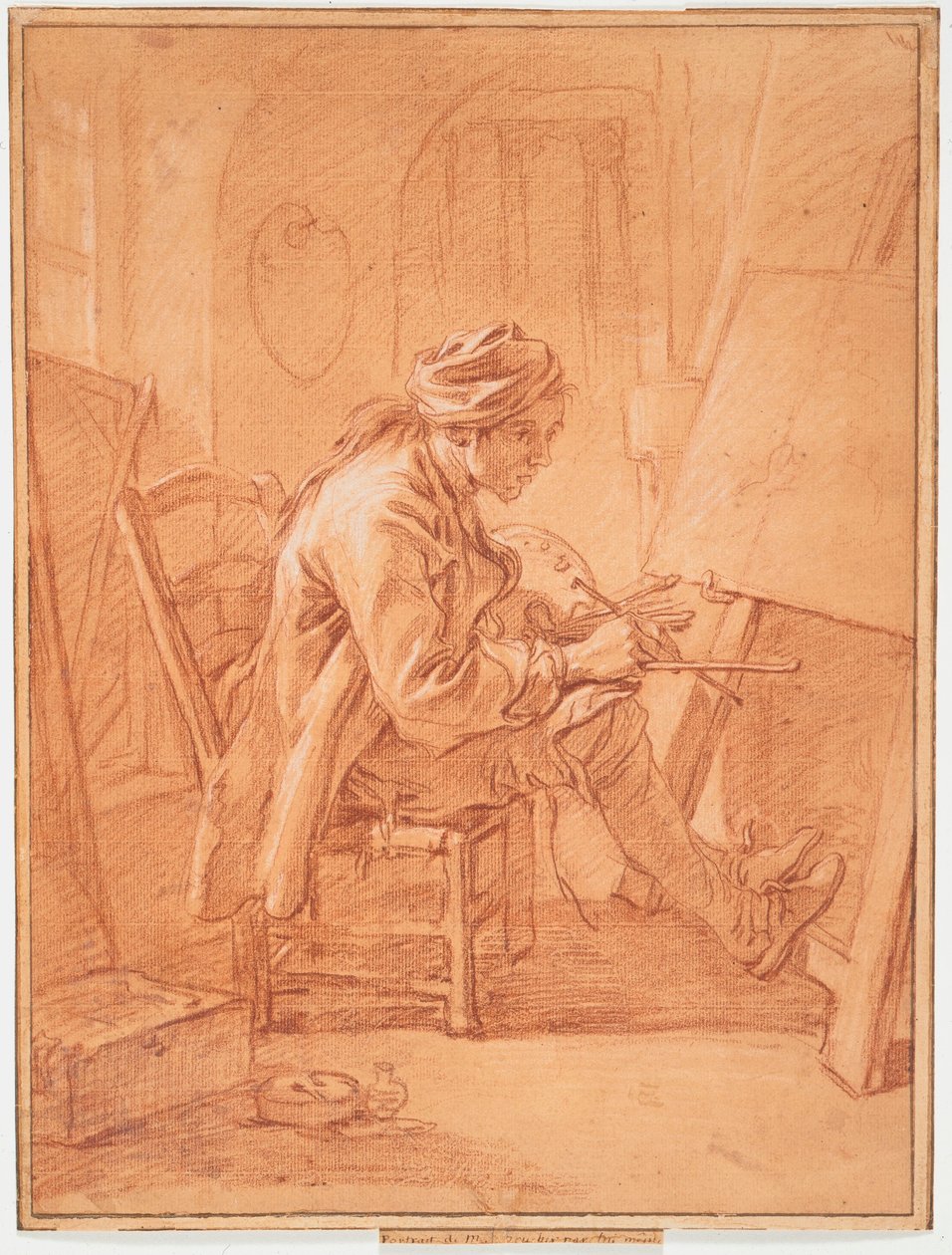 Kunstneren i sit studie af François Boucher