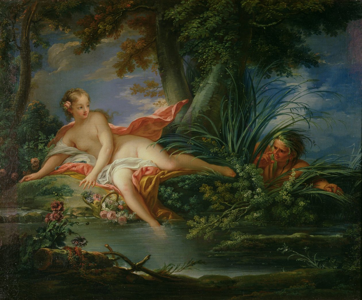 Baderen overrasket af François Boucher