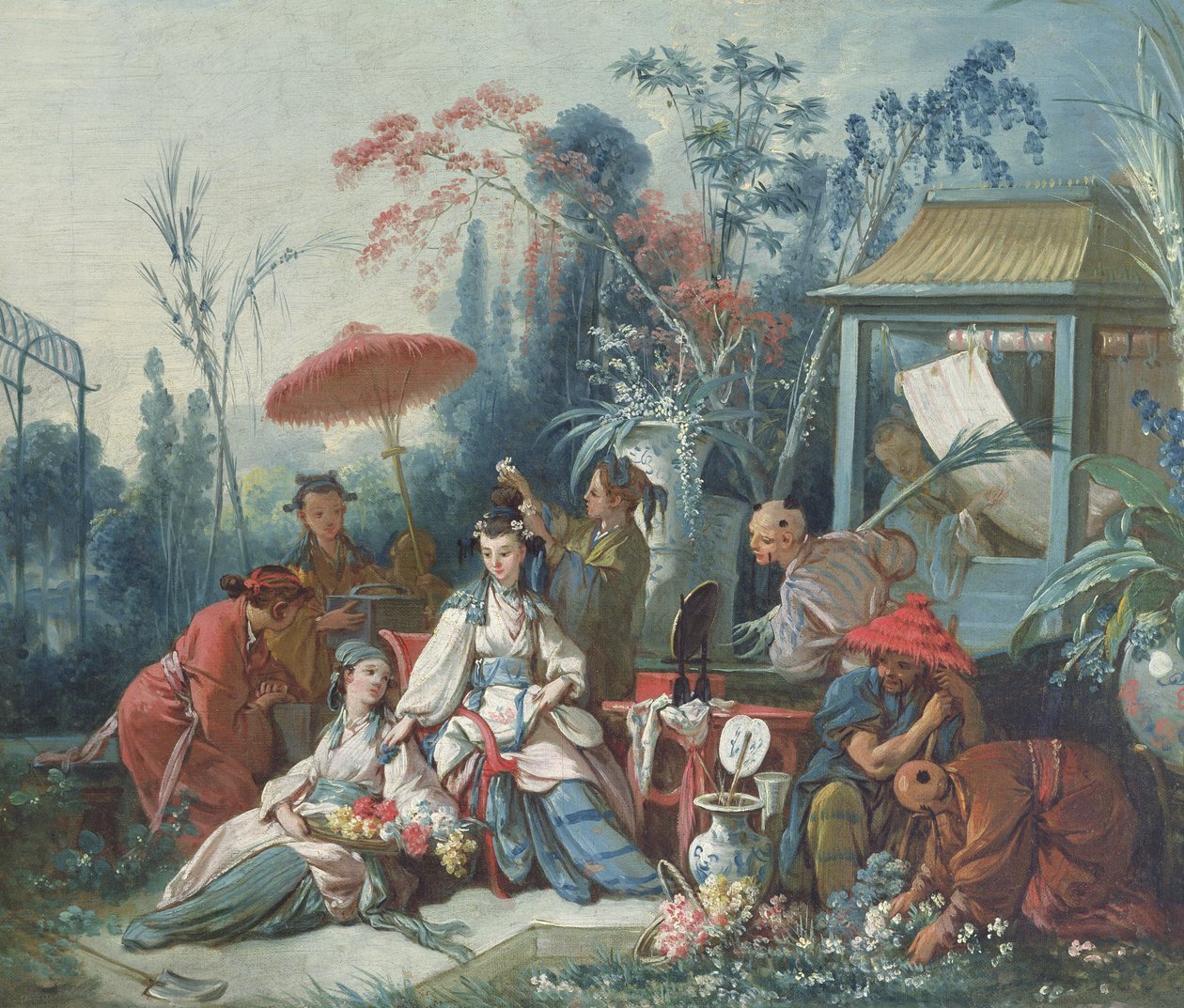 Den kinesiske have, ca. 1742 af François Boucher