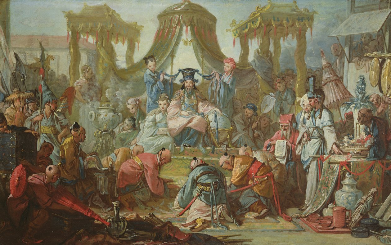 Det kinesiske ægteskab, eller et publikum med kejseren af Kina, ca. 1742 af François Boucher