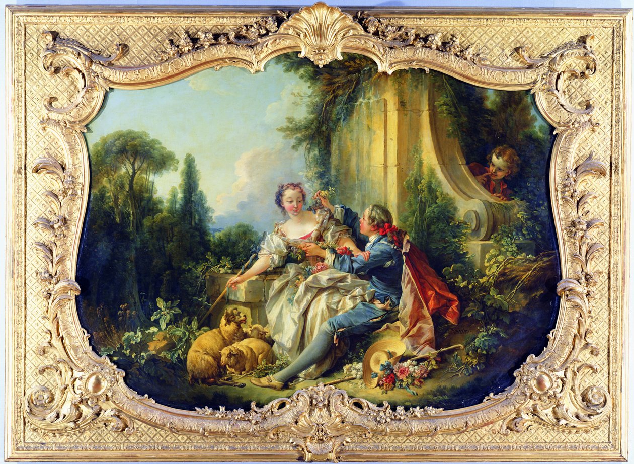 Den galante hyrde af François Boucher