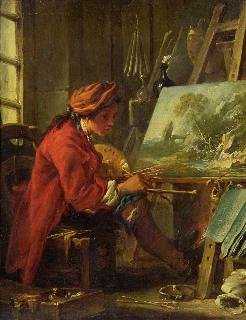 Maleren i sit atelier af François Boucher