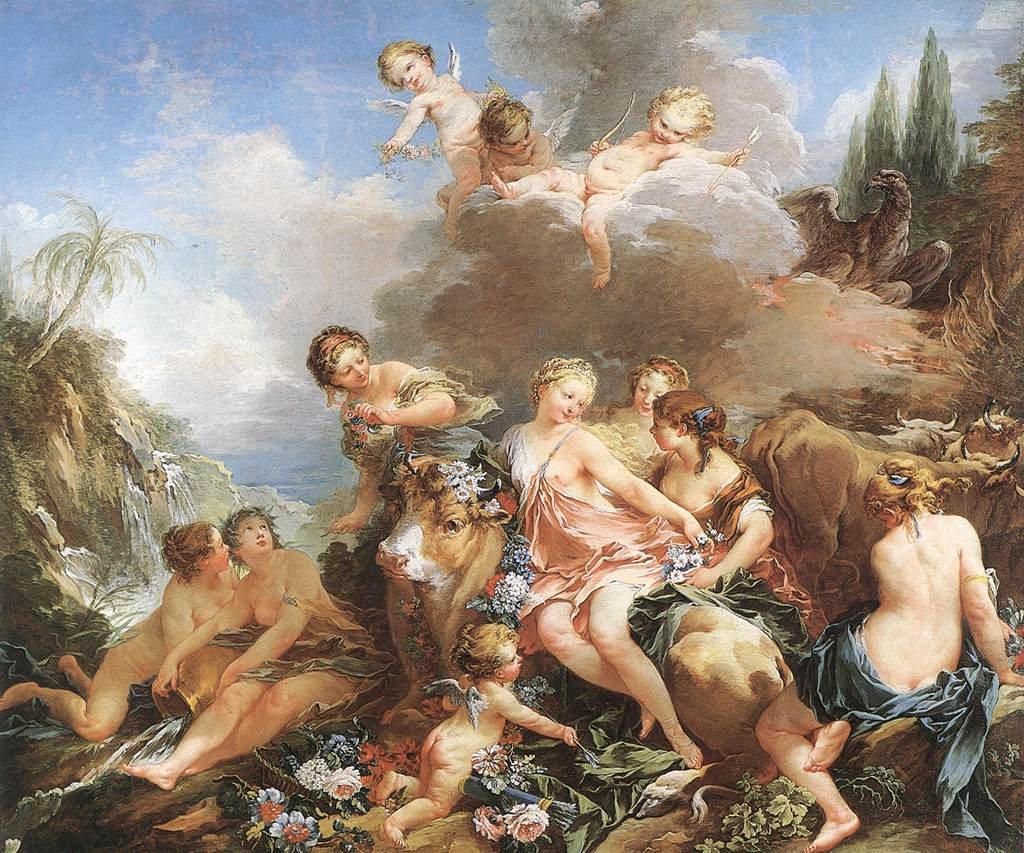Europas voldtægt af François Boucher