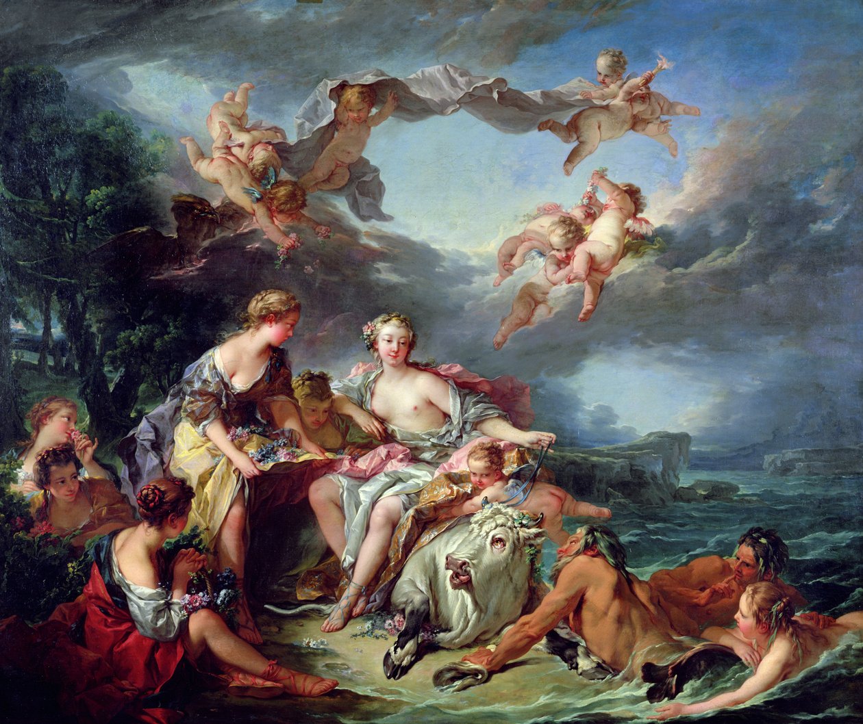 Europas voldtægt, 1747 af François Boucher