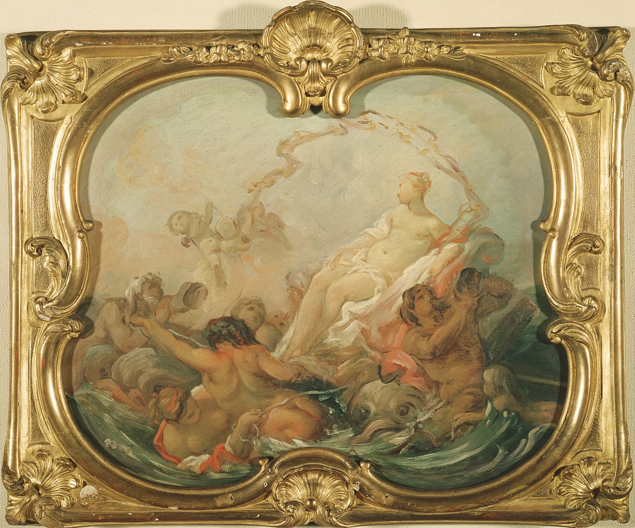 The Triumph of Venus, før 1758 (olie på kort) af François Boucher