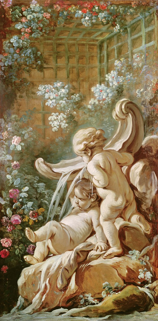 To amoriner ved et bassin, fra Gilles Demarteau