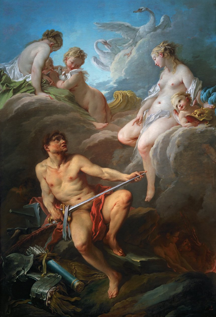 Venus beder Vulcan om våben til Æneas af François Boucher