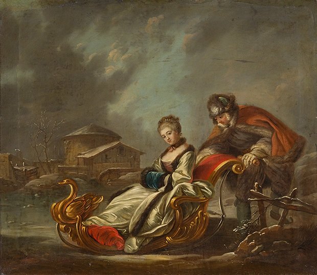 Fire sæsoner, vinter af François Boucher