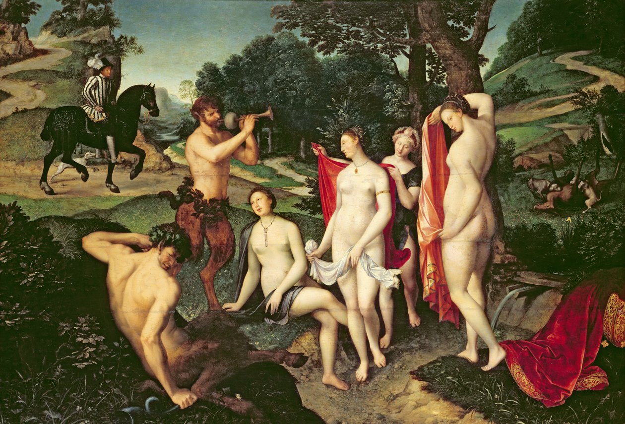 Diana Badende, 1558-59 af François Clouet