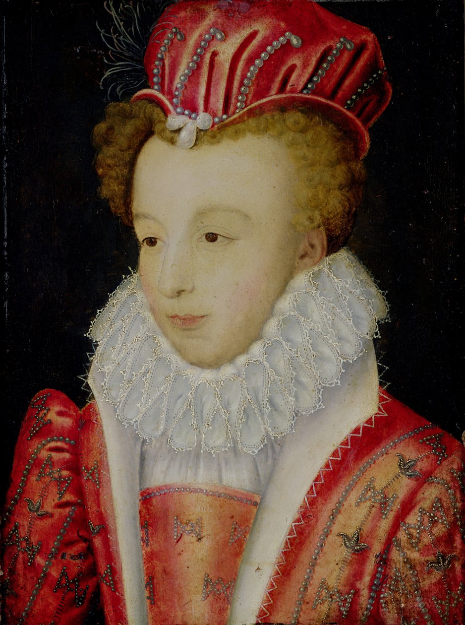 Marguerite de Valois (1553-1615) ca. 1572 af François Clouet