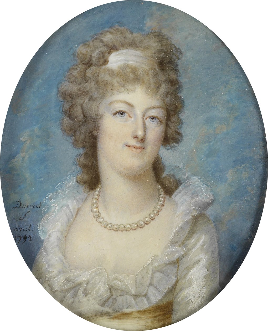 Portræt af Marie Antoinette af Francois Dumont