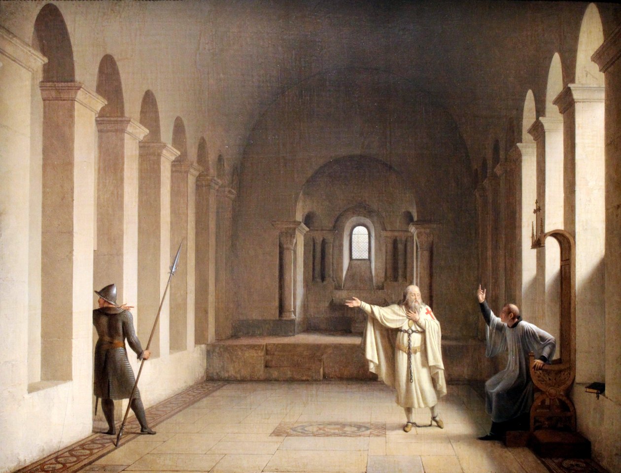 Jacques de Molay, stormester i templerne af François Fleury Richard