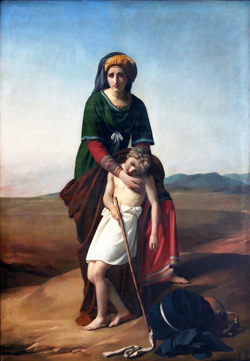 Hagar og Ishmael i ørkenen af François Joseph Navez