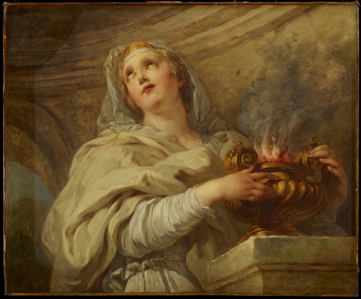 Vestal Jomfru, c.1730 af François Lemoyne