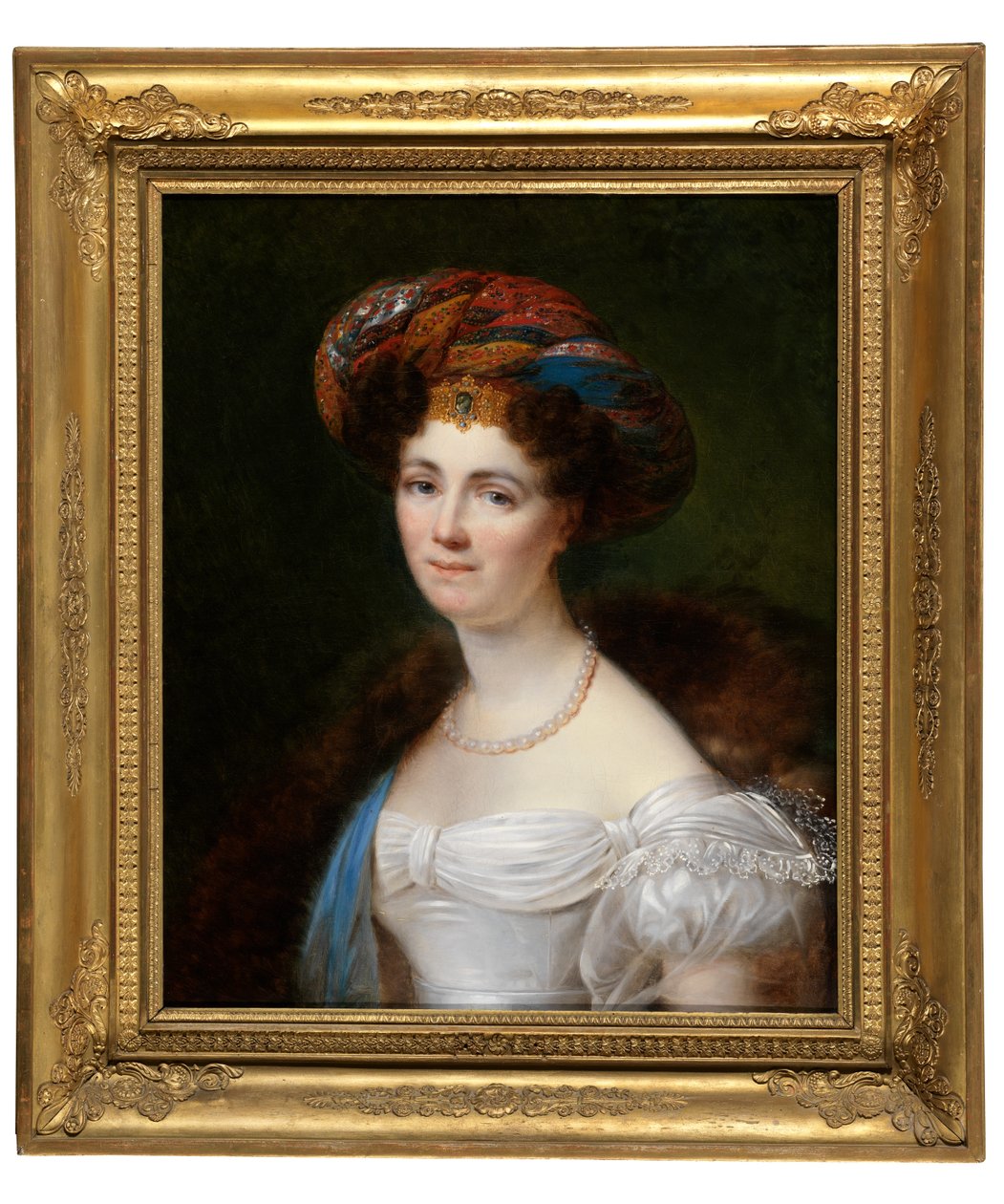 Portræt af Josephine Victoire Meslier-Duvey (olie på lærred) af François-Joseph Kinsoen