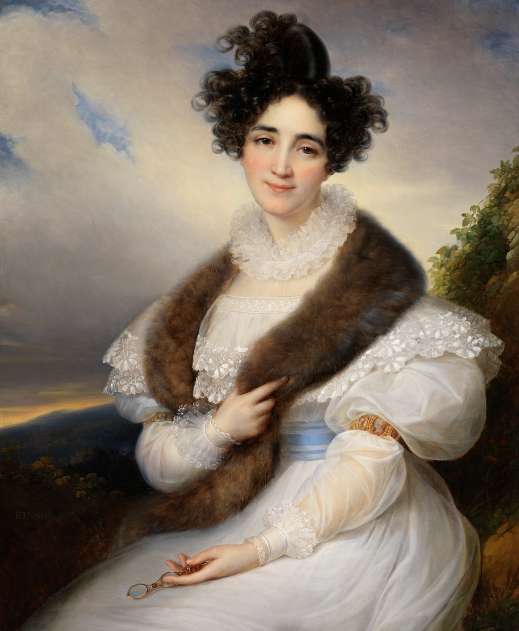 Portræt af Marie-Josephine Lafont-Porcher (olie på lærred) af François Joseph Kinsoen