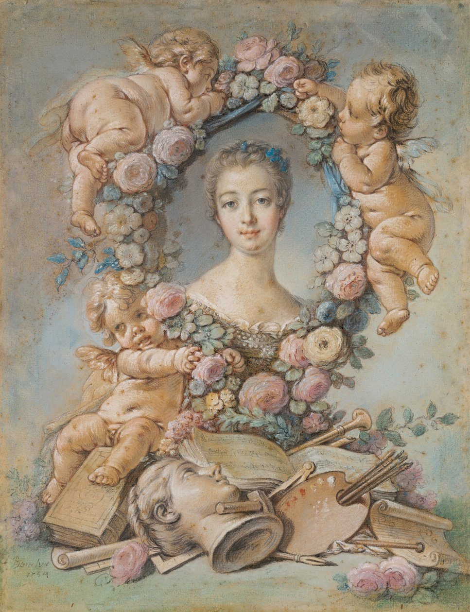 Madame de Pompadour af François Boucher