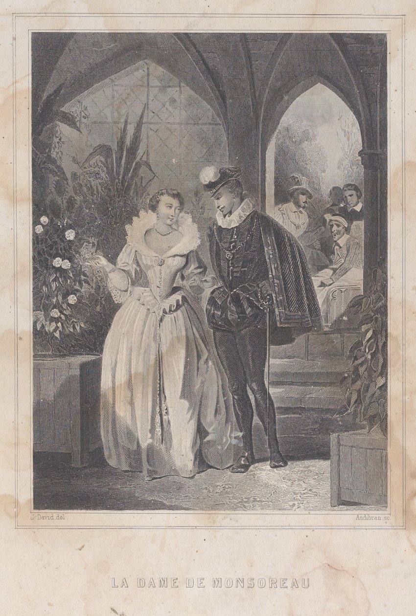 Damen af Monsoreau La Dame de Monsoreau, 1830-65. af François Adolphe Bruneau Audibran