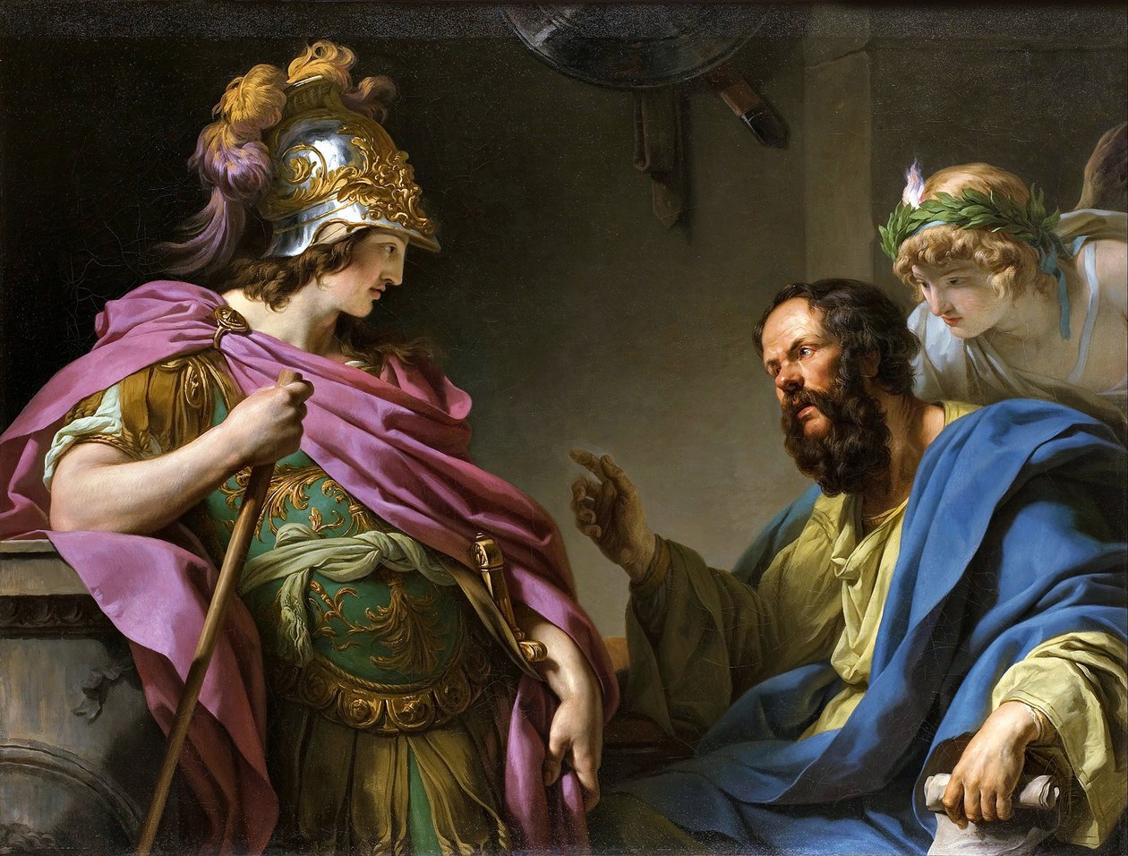 Alcibiades bliver undervist af Sokrates, 1776. af François André Vincent