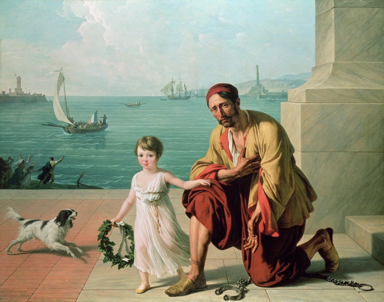 En allegori, der repræsenterer befrielsen af franske og italienske fanger, 1806 af François André Vincent