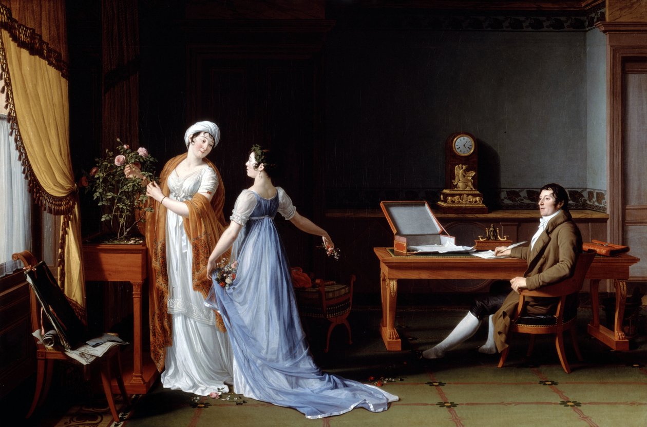 Grev de la Foret med sin hustru og datter, 1804 af François André Vincent
