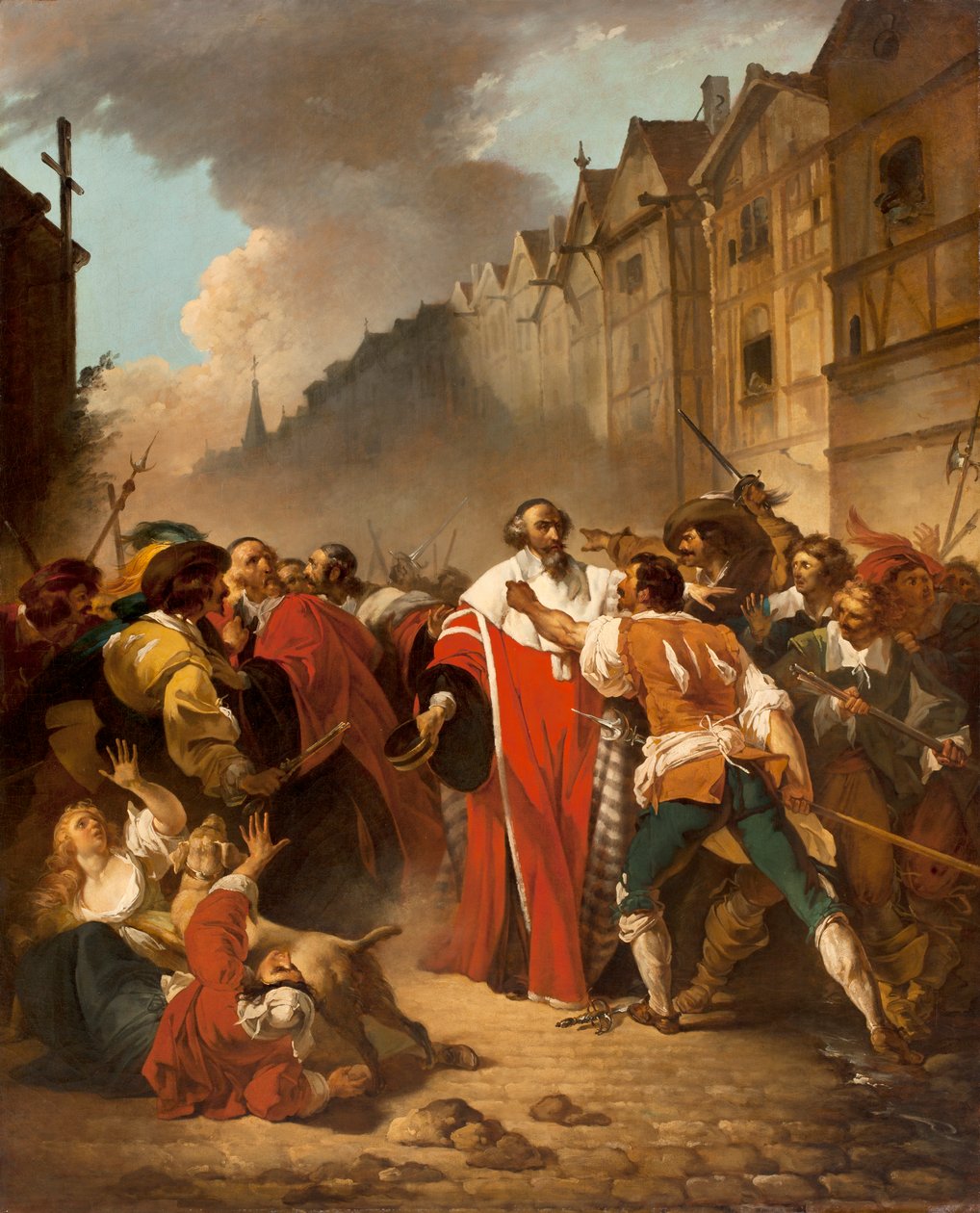Præsident muldvarp behandlet af oprørere, 177879 af François André Vincent