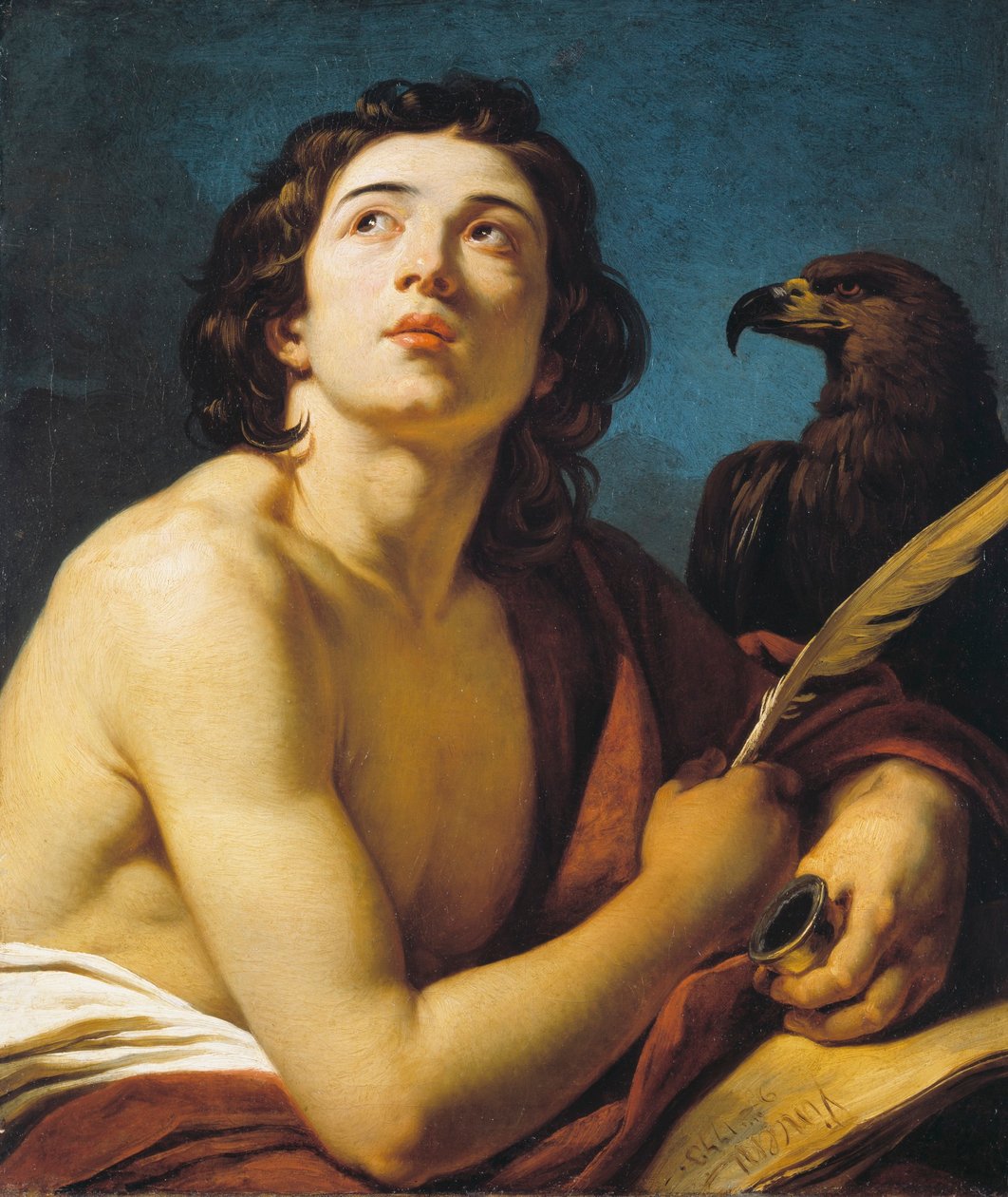 Den hellige Johannes Evangelisten af François André Vincent