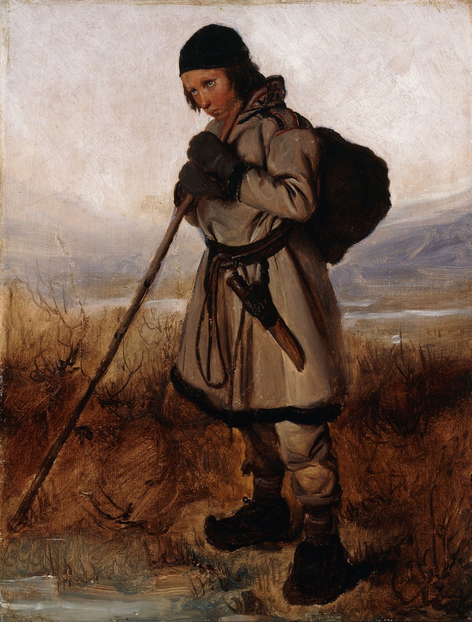 En Laplander, af François Auguste Biard