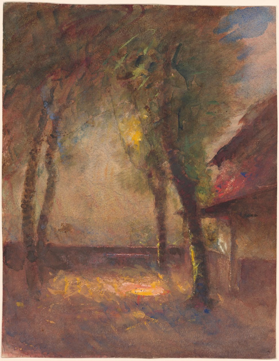 Terrassen i Ravier House i Morestel af François Auguste Ravier